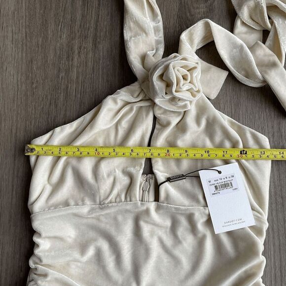 NWT BARDOT Inara Velour Bodysuit in Ivory Medium - Picture 5 of 6